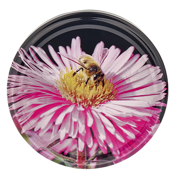 1062ml Verre rond avec couvercle BasicSeal decor floral UNiTWIST