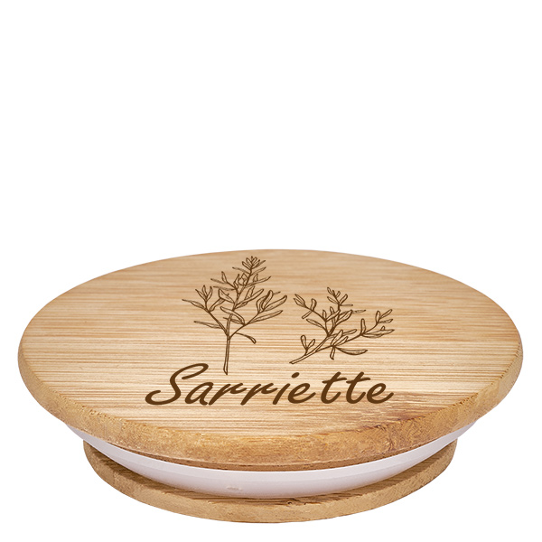 Bouchon en bois « sarriette » pour WECK RR60