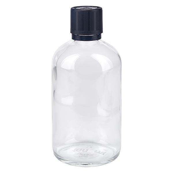 flacon de pharmacie clair 100ml bouchon compte-gouttes 1mm noir sécurité enfant adapté aux aveugles bouchon inviolabilité flacon de pharmacie clair 100ml bouchon compte-gouttes 1mm noir sécurité enfant adapté aux aveugles bouchon inviolabilité
