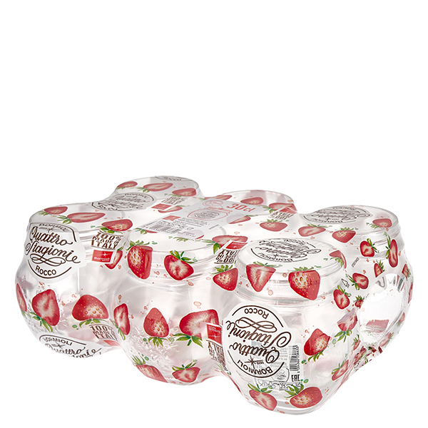 Verre rond 300ml « Quattro Stagioni » avec couvercle