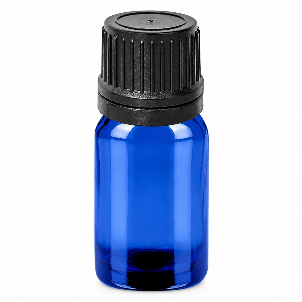 Flacon compte-goutte 5ml 1mm noir OV BlueLine UT18/5 Flacon en verre bleu de haute qualité de 5ml avec bouchon compte-gouttes précis pour les applications pharmaceutiques