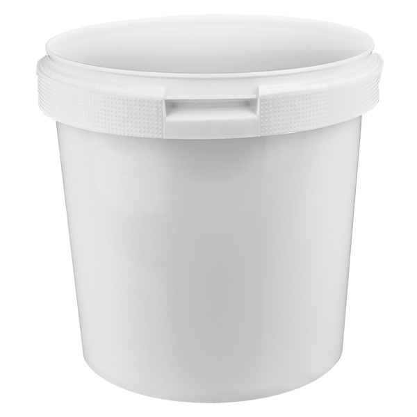 Seau 2,5L blanc sans couvercle