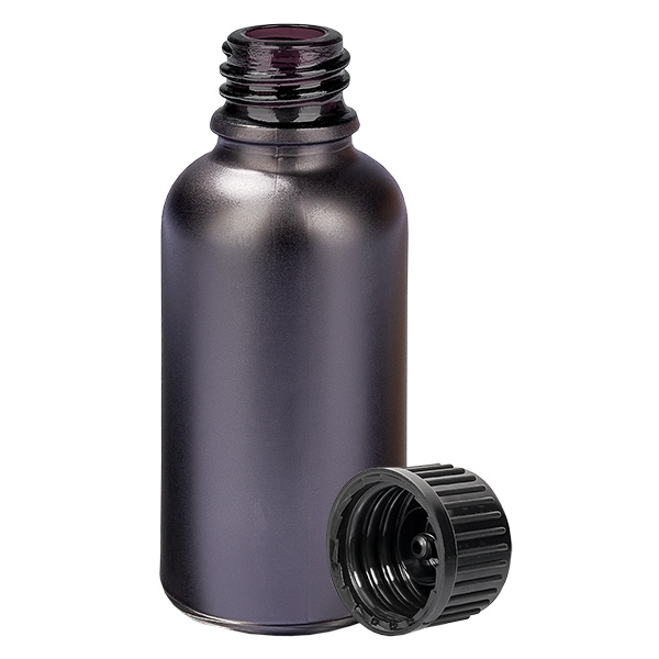 Flacon 30ml 11mm SV noir STD BlackLine UT18/30 Flacon 30ml 11mm SV noir STD BlackLine UT18/30