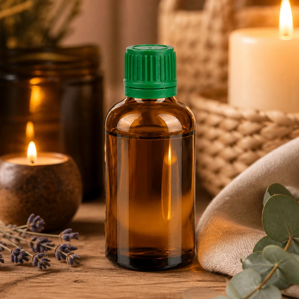Flacon 50ml 11mm SV vert OV BrownLine UT18/50 Bouteille en verre écologique de 50 ml réutilisable et recyclable pour un emballage durable