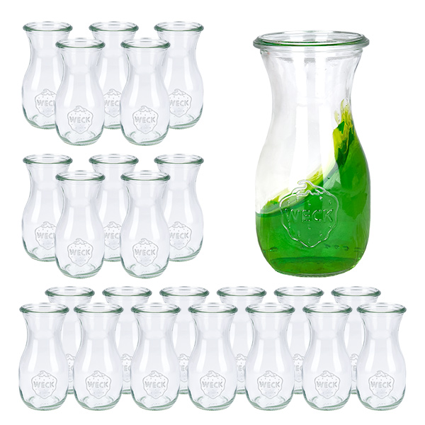 Lot de 24 pots Weck 290ml bouteille de jus de fruits Lot de 24 pots Weck 290ml bouteille de jus de fruits