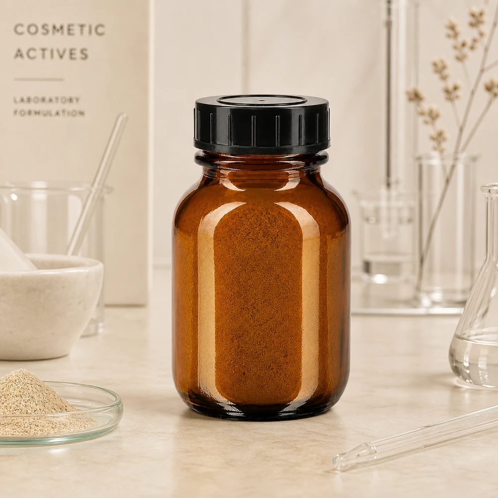 Bouteille de pharmacie de 50 ml de haute qualité en verre brun anti-UV pour les formulations cosmétiques