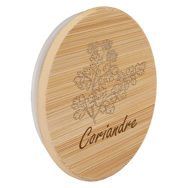 Paire en bois « Coriandre » pour WECK RR60 Paire en bois « Coriandre » pour WECK RR60