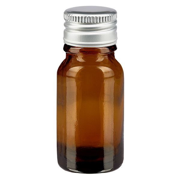 Flacon 10ml 11mm SV alu-argent. STD BrownL. UT18/10