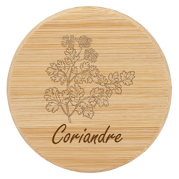 Paire en bois « Coriandre » pour WECK RR60 Paire en bois « Coriandre » pour WECK RR60