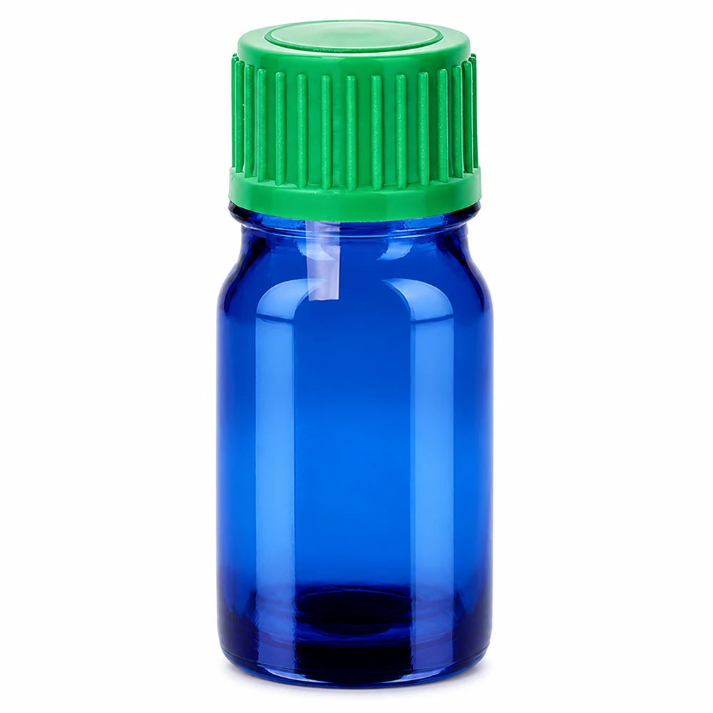Flacon compte-goutte 5ml 0.8mm vert STD BlueLine UT18/5 Flacon doseur de 5ml avec ouverture fine de 0.8mm parfait pour l'homéopathie et l'aromathérapie