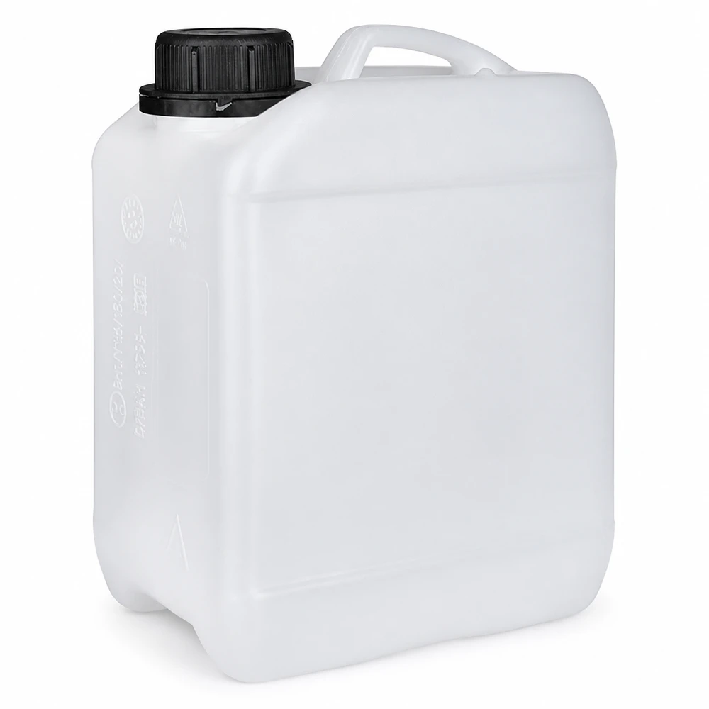 Bidon de 2.5 litres avec bouchon vissable bouchon d'inviolabilité Bidon transparent en PEHD de 2,5 L avec bouchon à vis OV anti-fuites