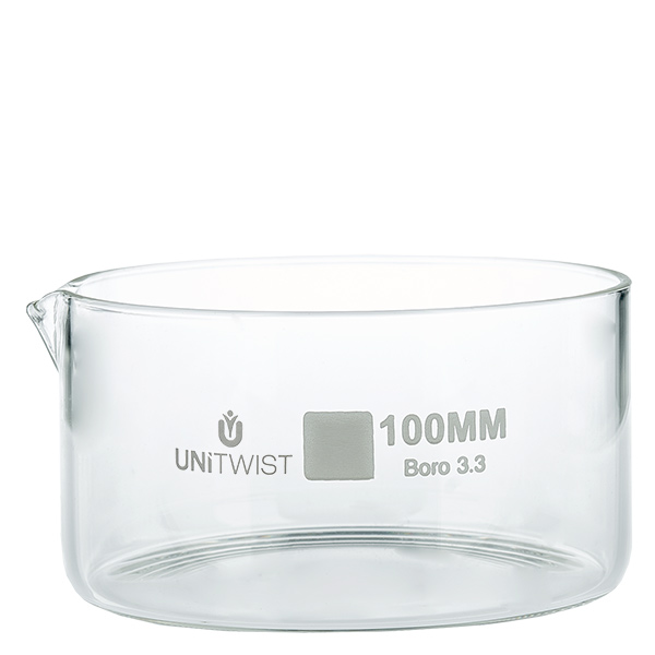 Cristallisoir ø100mm verre borosilicaté UNiTWIST Cristallisoir ø100mm verre borosilicaté UNiTWIST
