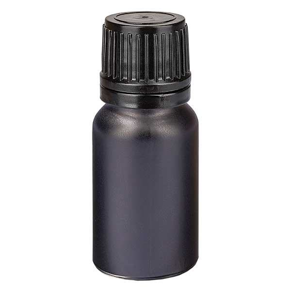 Flacon compte-gouttes 10ml Bouchon d'inviolabilité BlackLine UT18/10