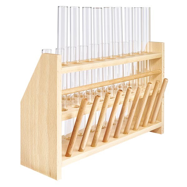 Tube à essai 160x16mm en verre borosilicate à bord rabattu