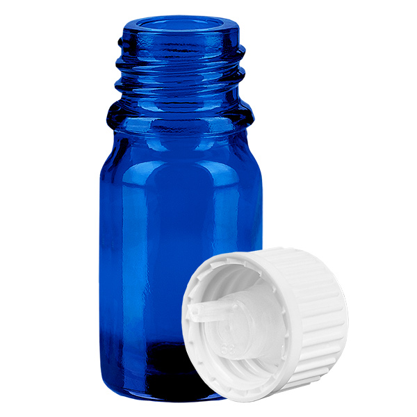 Flacon compte-goutte 5ml 0.9mm blanc STD BlueLine UT18/5