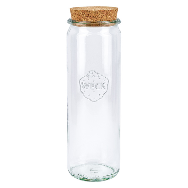 600ml bocal cylindrique WECK RR60 avec bouchon nature
