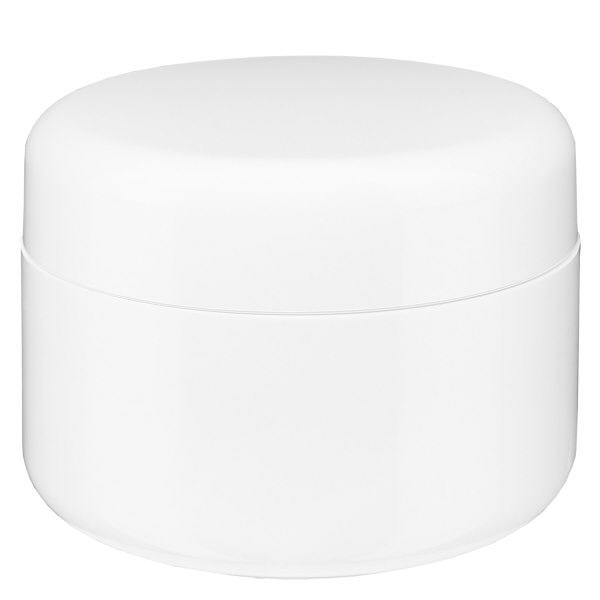 Pot de crème blanc "Softline" 100 ml + couvercle à vis et opercule