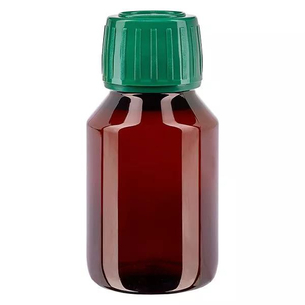 Bouteille PET 50ml avec bouchon vert,bouchon d'inviolabilité Bouteille PET 50ml avec bouchon vert,bouchon d'inviolabilité