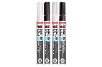 Crayons blancs et noirs