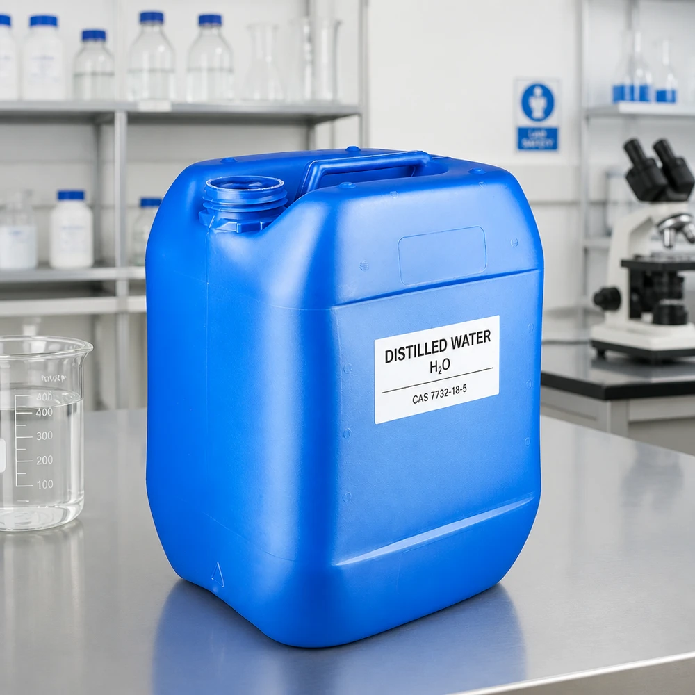 Bidon en plastique bleu vide de 10 L, sans couvercle, muni d'un large bouchon à vis