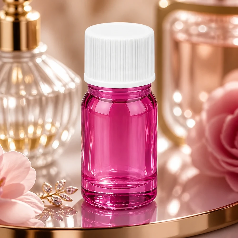 Flacon 5ml bouchon à vis 11mm blanc standard PurpleLine UT18/5 Flacon collecteur de 5ml en verre spécial violet pour le stockage professionnel de parfums et d'essences de beauté