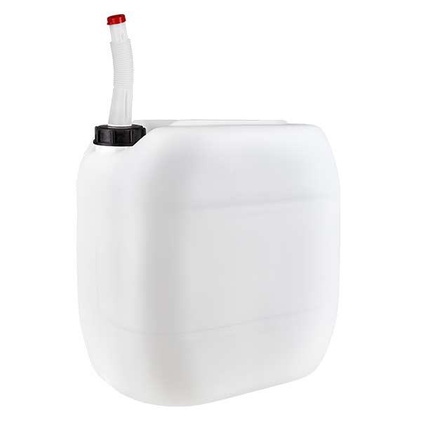 Bidon 30 litres avec tuyau d'écoulement Flex Bidon 30 litres avec tuyau d'écoulement Flex