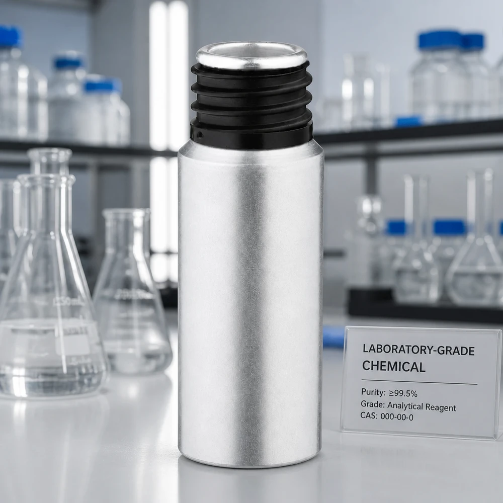 Bouteille en aluminium teinté 20 ml, sans bouchon Flacon stérile en aluminium de 20ml avec finition décapée pour solutions pharmaceutiques et chimiques