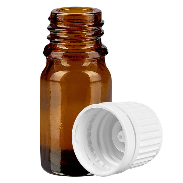 Flacon 5ml 11mm SV blanc OV BrownLine UT18/5