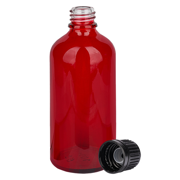 Flacon 100ml (globule) 3mm GR s. OV RedL. UT18/100