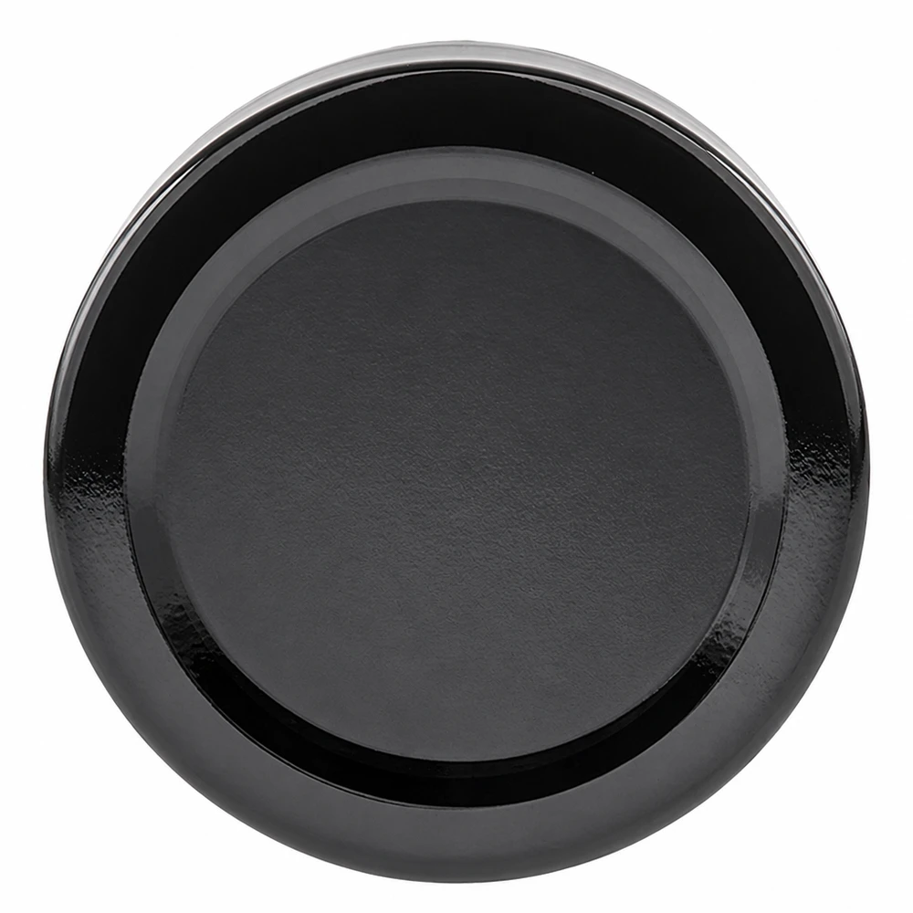Couvercle BasicSeal noir de 66 mm (TO66deep) UNiTWIST Couvercle rond noir à visser de 66 mm BasicSeal UNiTWIST pour bocaux de conserve