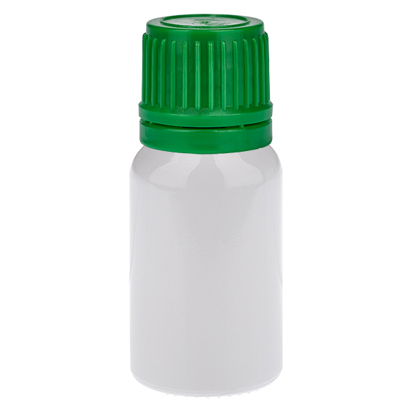 Flacon de 10 ml avec bouchon à vis vert de 11 mm, bouchon d'origine WhiteLine UT18/10 Flacon de 10 ml avec bouchon à vis vert de 11 mm, bouchon d'origine WhiteLine UT18/10