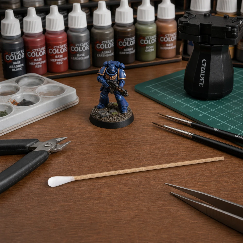 Écouvillon NON STÉRILE Cotons-tiges non stériles à tige en bois, utilisés comme outils de précision pour la peinture de figurines de table