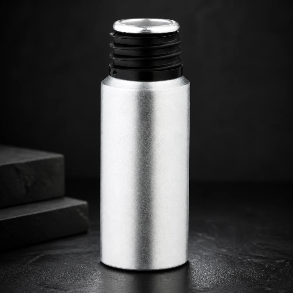 Bouteille en aluminium teinté 20 ml, sans bouchon Bouteille en aluminium décapé réutilisable de 20 ml, écologique et recyclable