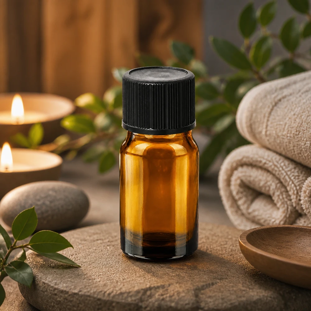 Flacon compte-goutte 5ml 1mm noir STD BrownLine UT18/5 Petit flacon en verre brun de 5ml avec bouchon noir idéal pour l'aromathérapie et le bien-être