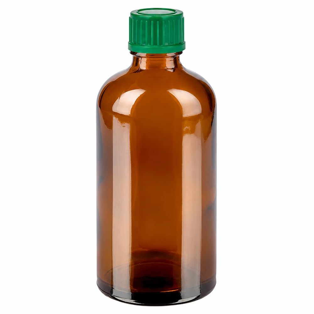 Flacon de 100ml 11mm SV vert STD BrownLine UT18/100 Bouteille en verre compacte de 100 ml de couleur brune pour conserver les liquides en toute sécurité
