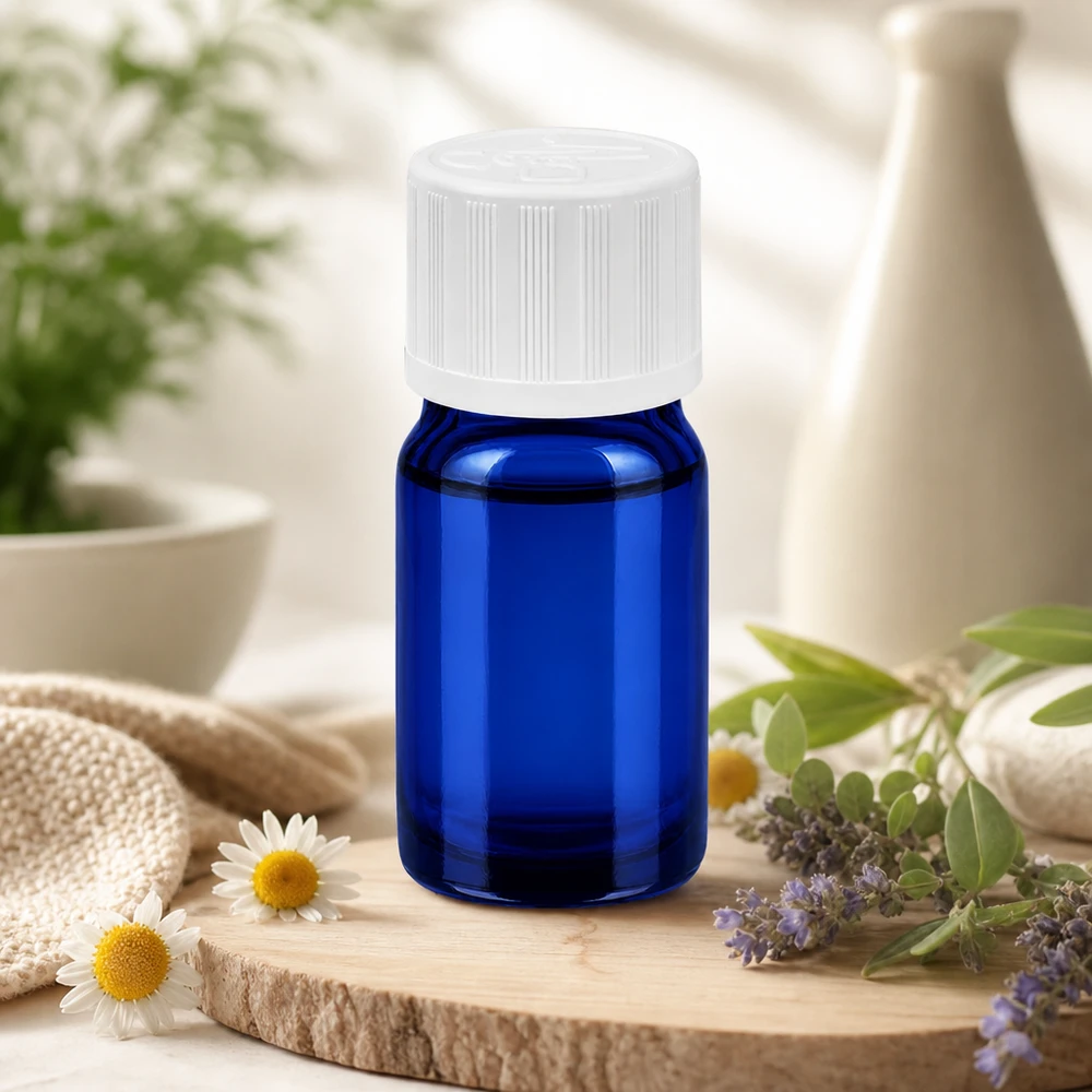 Flacon 5ml 11mm SV f. STD KiSi BlueLine UT18/5 Flacon en verre robuste de 5 ml d'un bleu intense pour une protection optimale des substances sensibles à la lumière