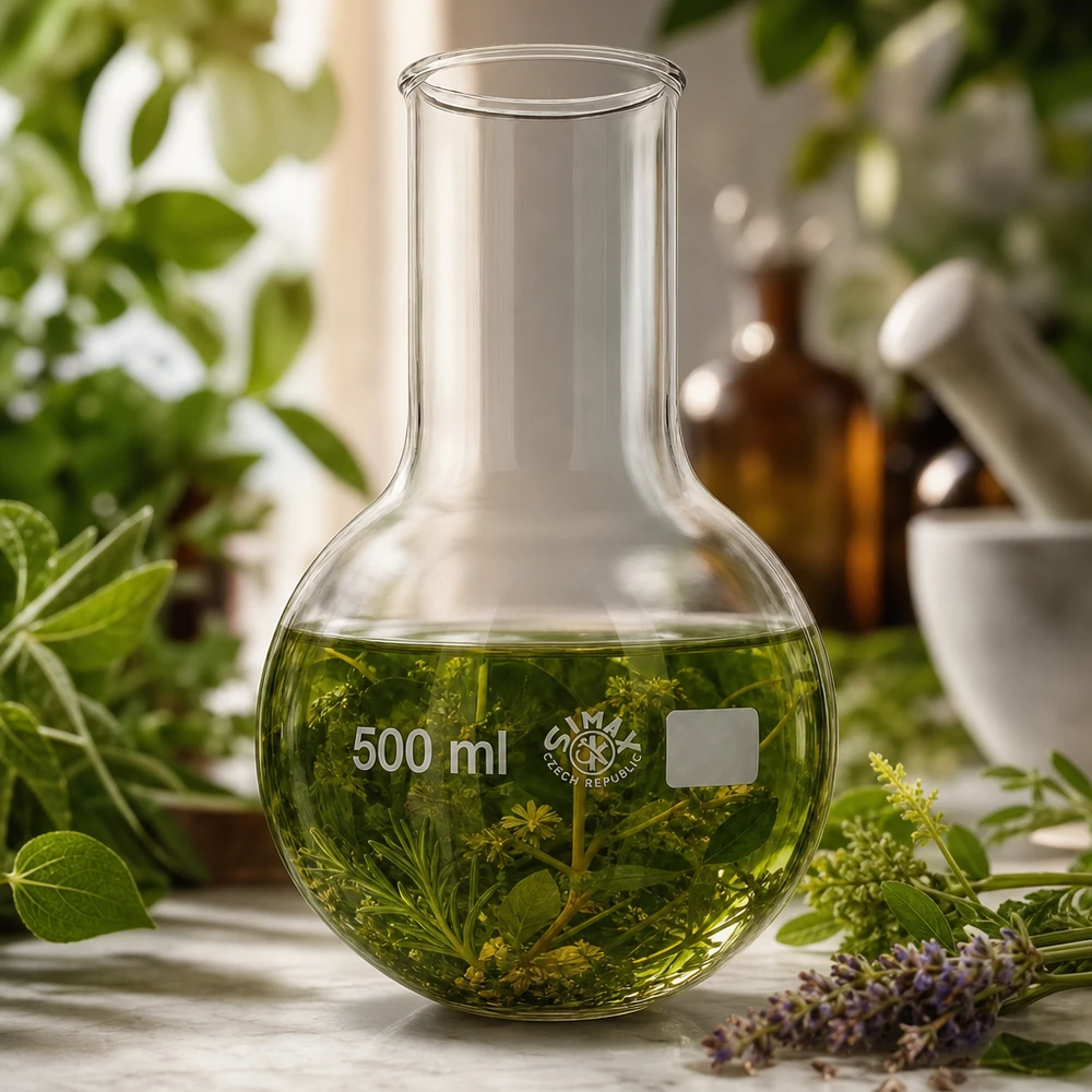 Ballon à fond plat 500ml col large borosilicate avec bord arrondi Ballon rond 500ml à col large parfait pour la conservation et le stockage d'échantillons de laboratoire