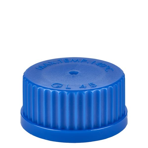 Bouchon à vis bleu - filetage GL 45 Bouchon à vis bleu - filetage GL 45