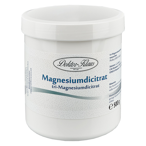500 g de tri-magnésium dicitrate anhydre Doktor-Klaus 500 g de tri-magnésium dicitrate anhydre Doktor-Klaus