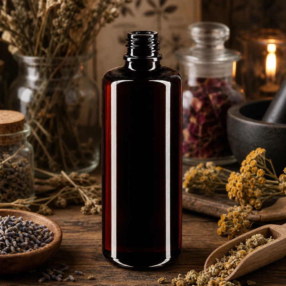 Flacon en verre violet 50 ml DIN18 (verre Miron) Flacon compte-gouttes pratique en verre violet Orion Miron de 50 ml, idéal pour les essences d'herbes et les remèdes.
