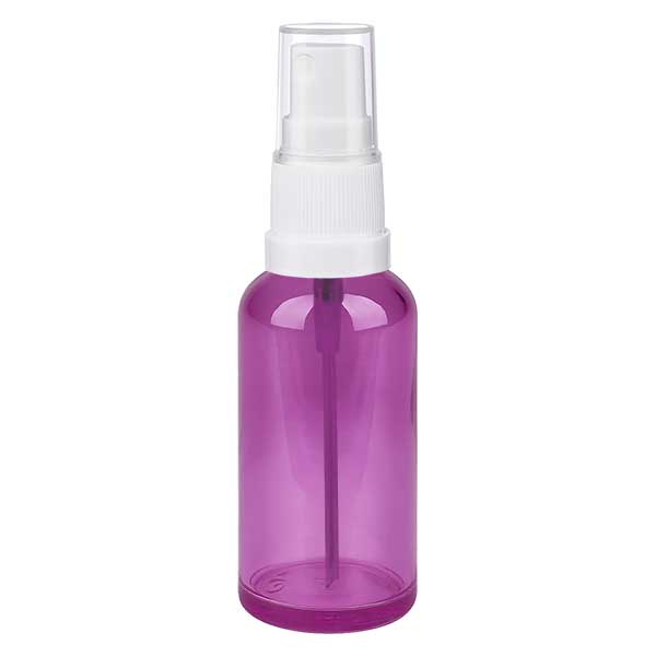 Flacon vaporisateur 50ml blanc/transparent Standard PurpleLine UT18/50