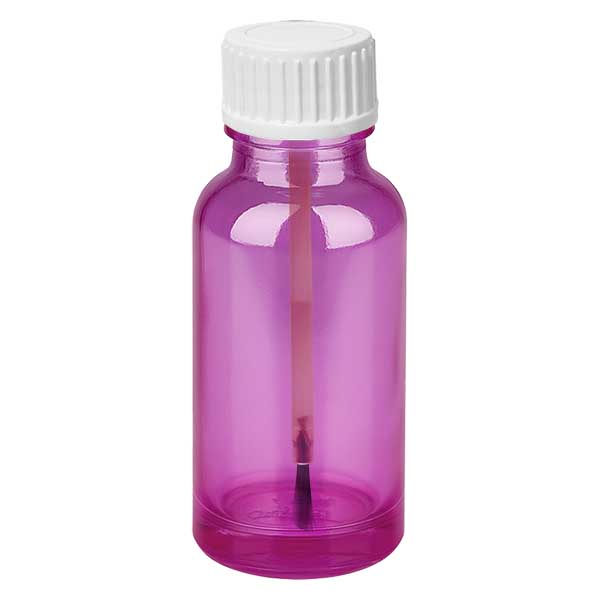 Bouteille pinceau 20ml blanc standard PurpleLine UT18/20