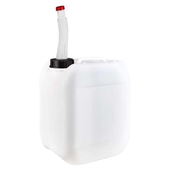 Bidon 5 litres avec tuyau d'écoulement Flex Bidon 5 litres avec tuyau d'écoulement Flex