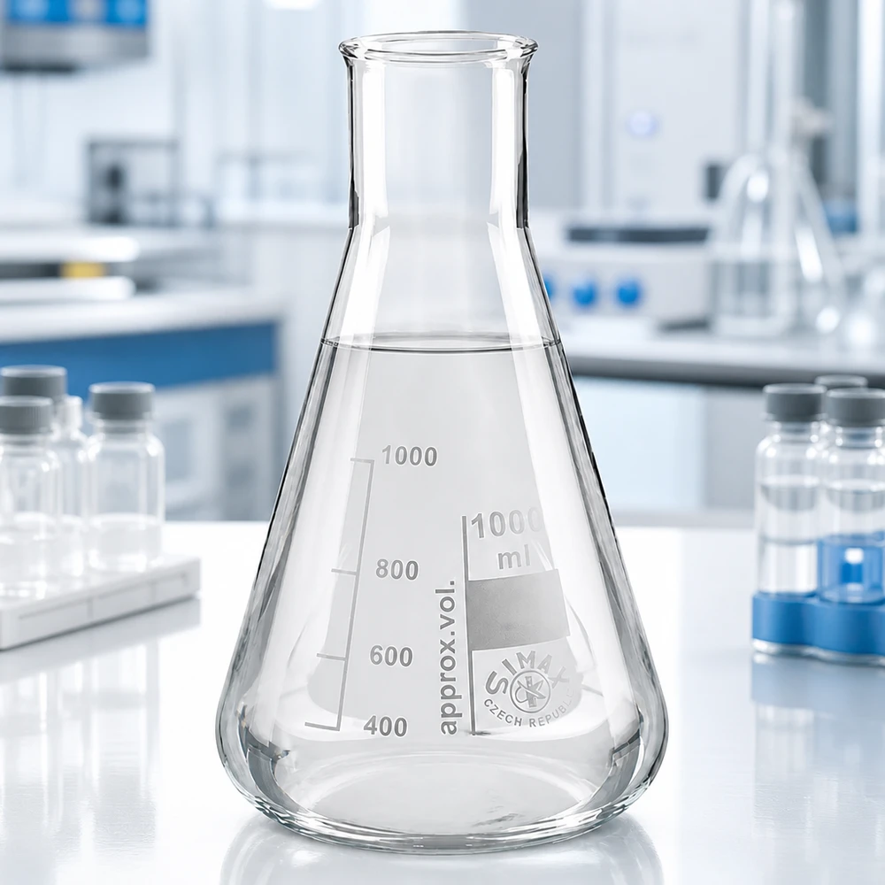 Ballon en verre 200ml à col large et forme conique pour un mélange optimal