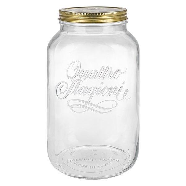 3800ml verre rond « Quattro Stagioni » avec couvercle