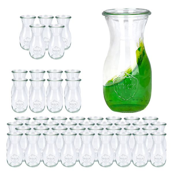 Lot de 48 pots Weck 290ml bouteille de jus de fruits Lot de 48 pots Weck 290ml bouteille de jus de fruits