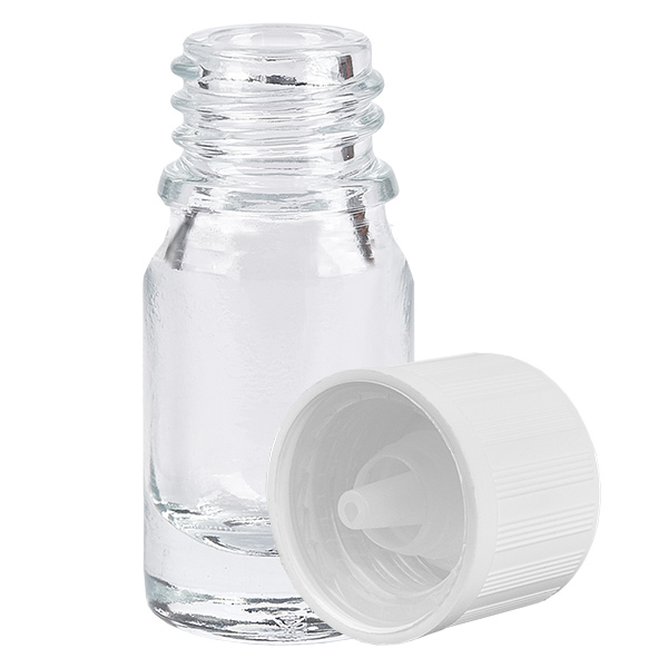 Flacon compte-gouttes 5ml 1.2mm w. STD KiSi ClearL. UT18/5