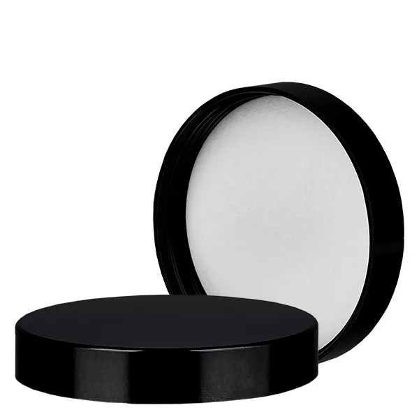 Couvercle à vis en bakélite noire, 63mm/R3 Couvercle à vis en bakélite noire, 63mm/R3
