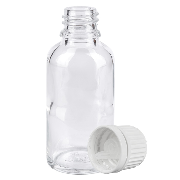 Flacon compte-goutte 30ml 0.7mm blanc OV ClearLine UT18/30 Flacon compte-goutte 30ml 0.7mm blanc OV ClearLine UT18/30