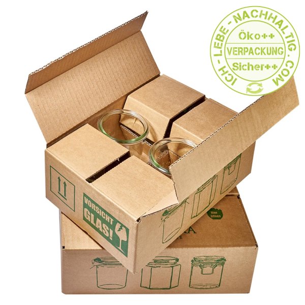 Lot de 18 bocaux Weck 850ml, 3/4L verres renversés